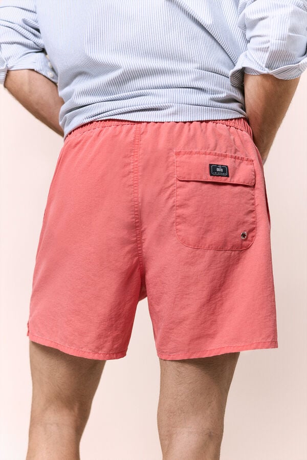 OOTO Fato de banho estampado liso OOTO Vermelho