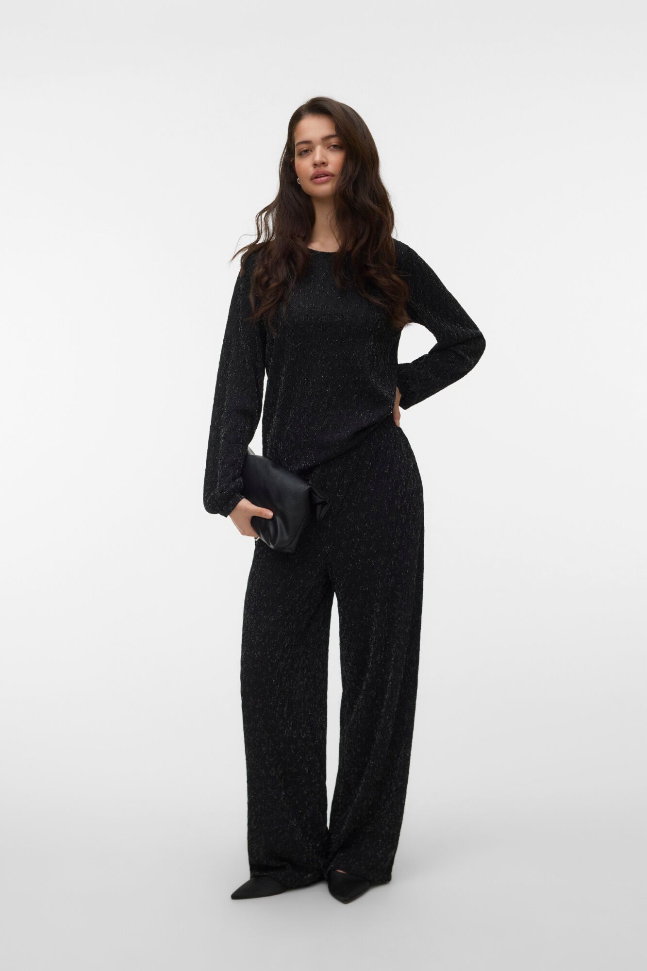 Vero Moda Top com fibras metalizadas