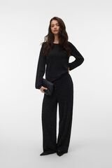 Vero Moda Top com fibras metalizadas Preto