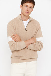 Cortefiel High neck jumper with zip