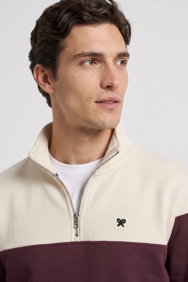 Silbon Colour block sweatshirt Green
