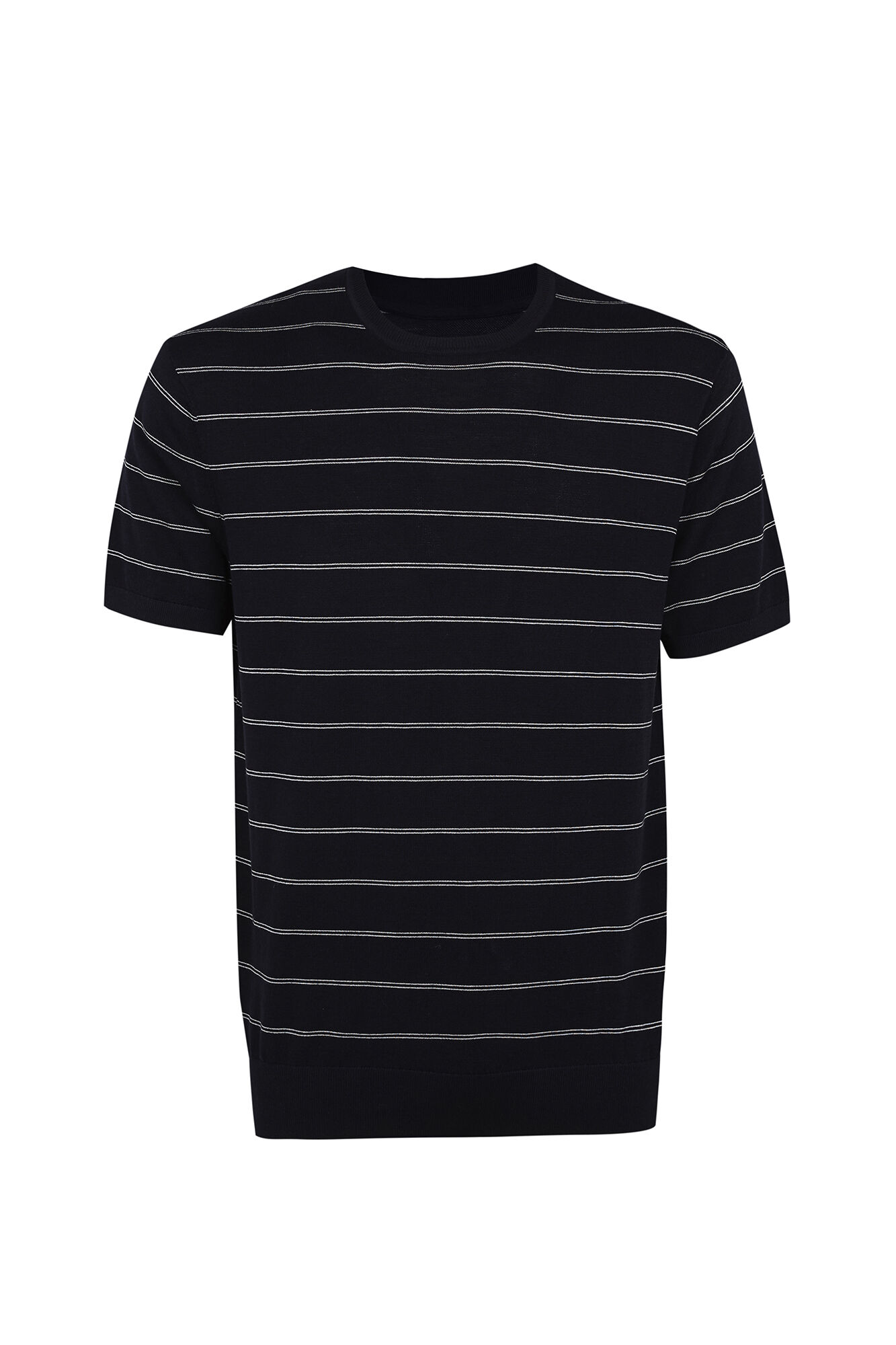 Cortefiel Striped cotton short sleeve jersey-knit T-shirt
