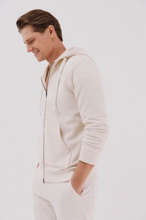 Cardigan con capucha