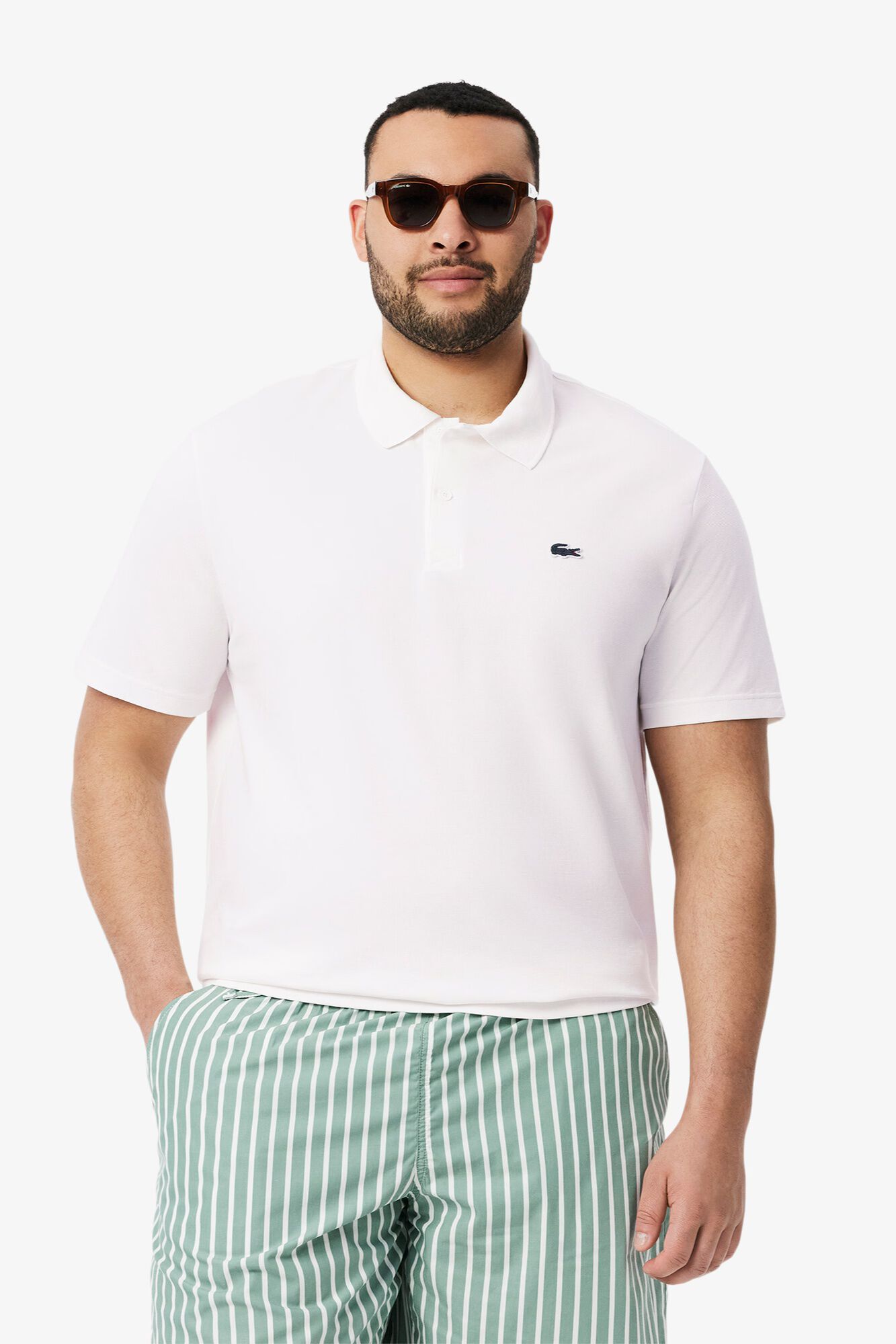 Lacoste Polo de manga curta com bordado