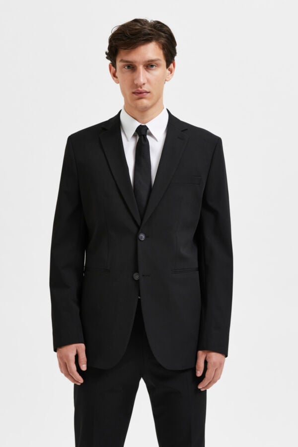 Cortefiel Americana Slim Fit Negro