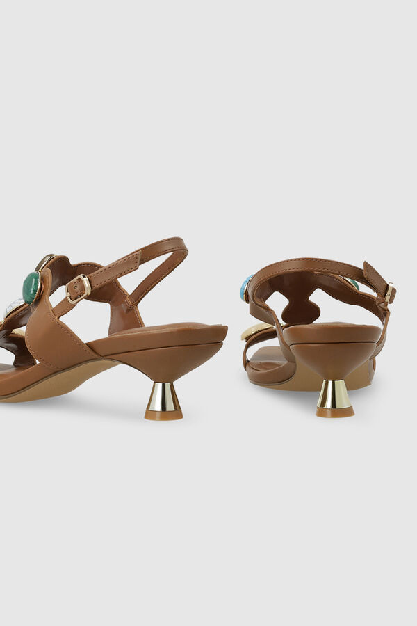 Lodi Sand&aacute;lias efeito pele Castanho