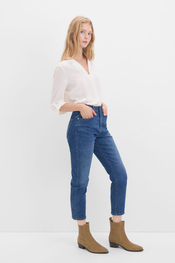 Cortefiel Mom jeans Blue