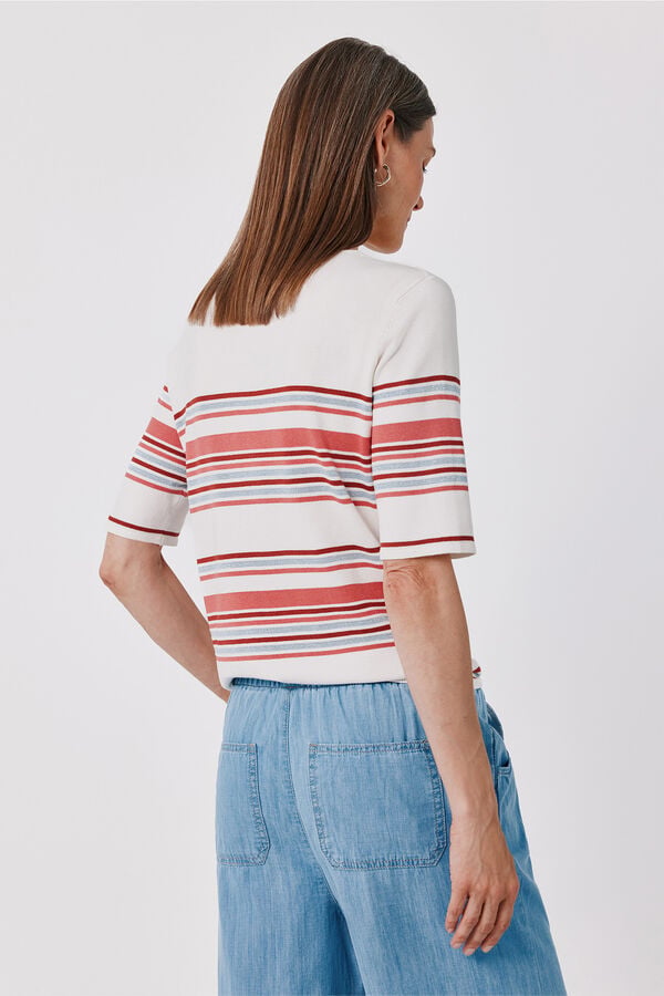 Cortefiel Camisola de riscas multicolor Multicolorido