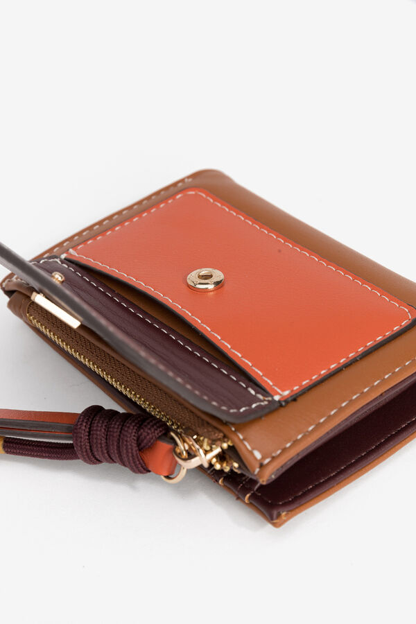 Vilanova Tricolour pocket card holder Red