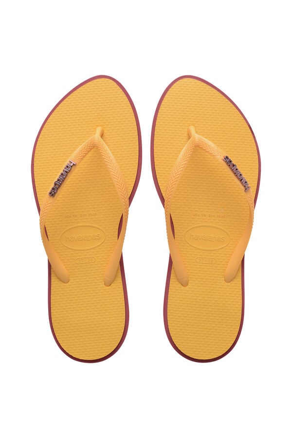 Havaianas Sand&aacute;lia Slim Point Amarelo