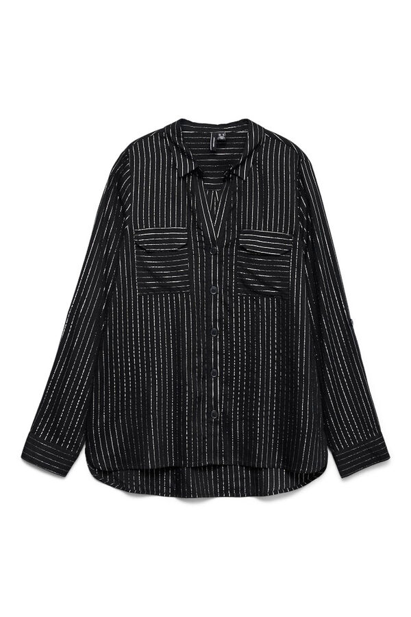 Vero Moda Camisa básica de manga comprida  Preto