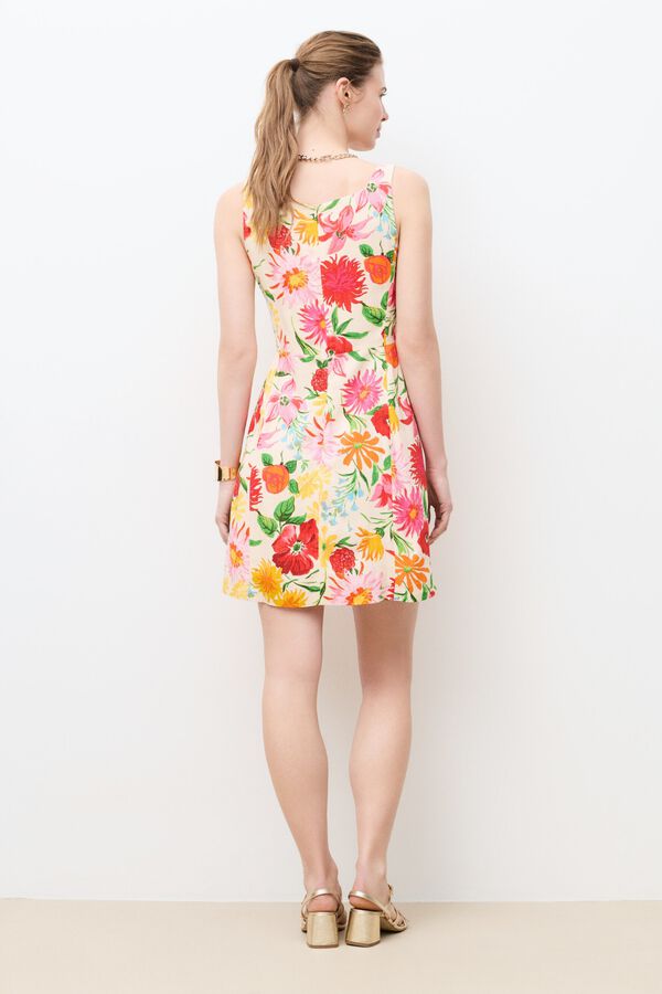 Caroll Vestido curto Reinita Multicolorido