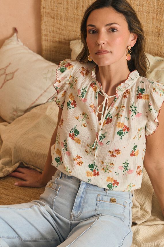 Camisa flores Liana