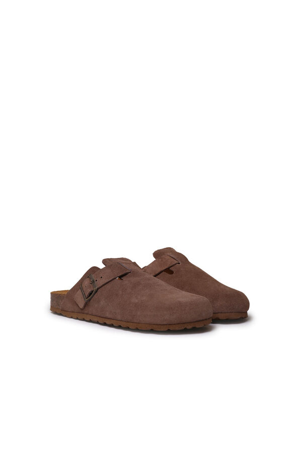 Toni Pons Zueco de hombre en serraje Beige