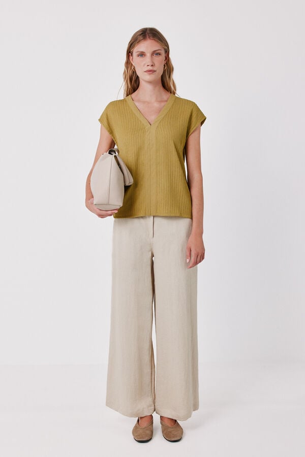 Cortefiel Combined top Yellow