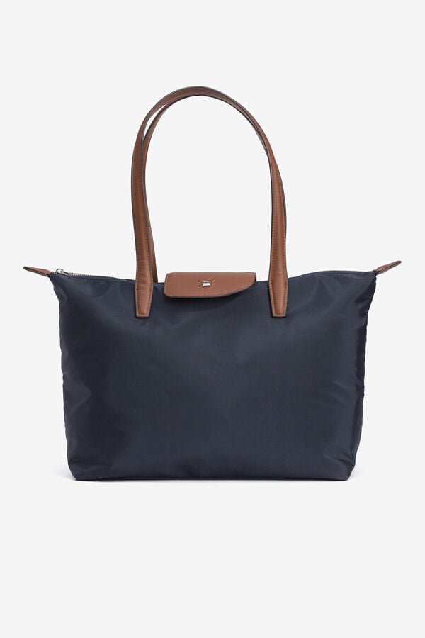 Vilanova Mala tote bag de nylon combinada Azul