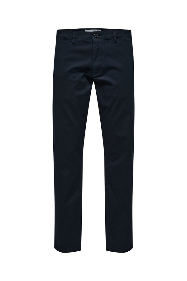 Selected Men's slim fit chinos Navy