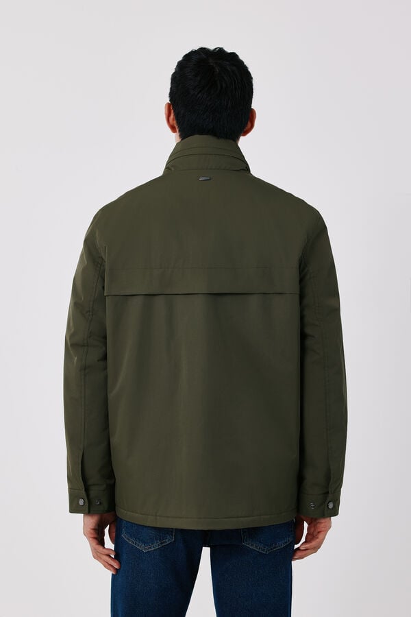 Cortefiel Field jacket with 3 pockets Kaki