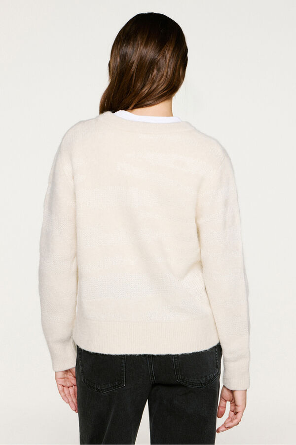 Selected Camisola de laçada de alpaca Tostado