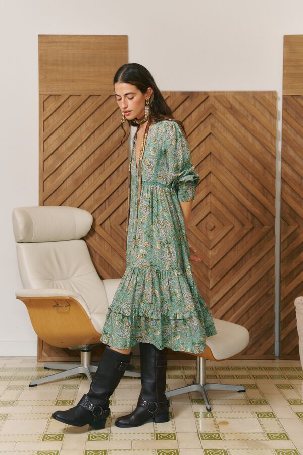 Jaase Vestido midi Monday Verde