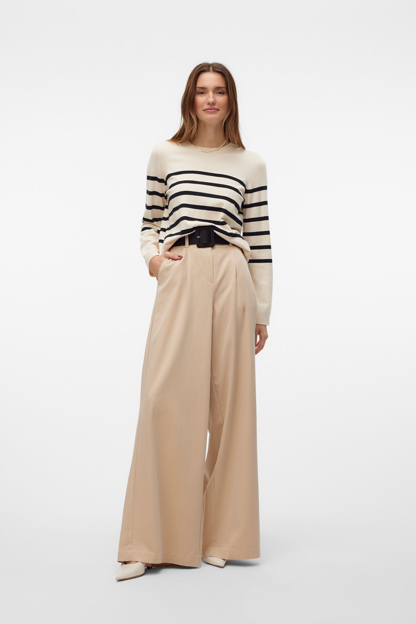 Vero Moda Camisola de malha &agrave;s riscas