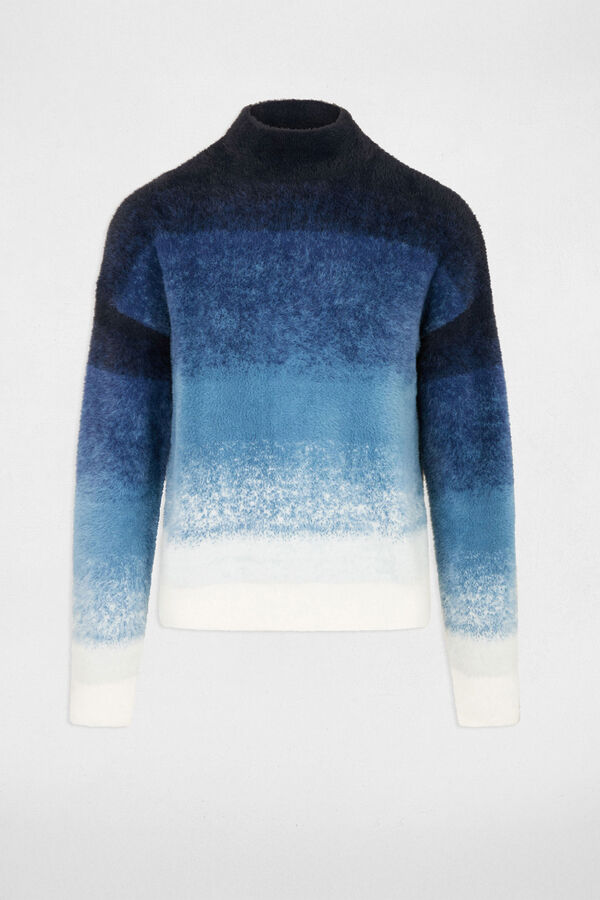 Morgan Jersey con cuello alto Estampado azul