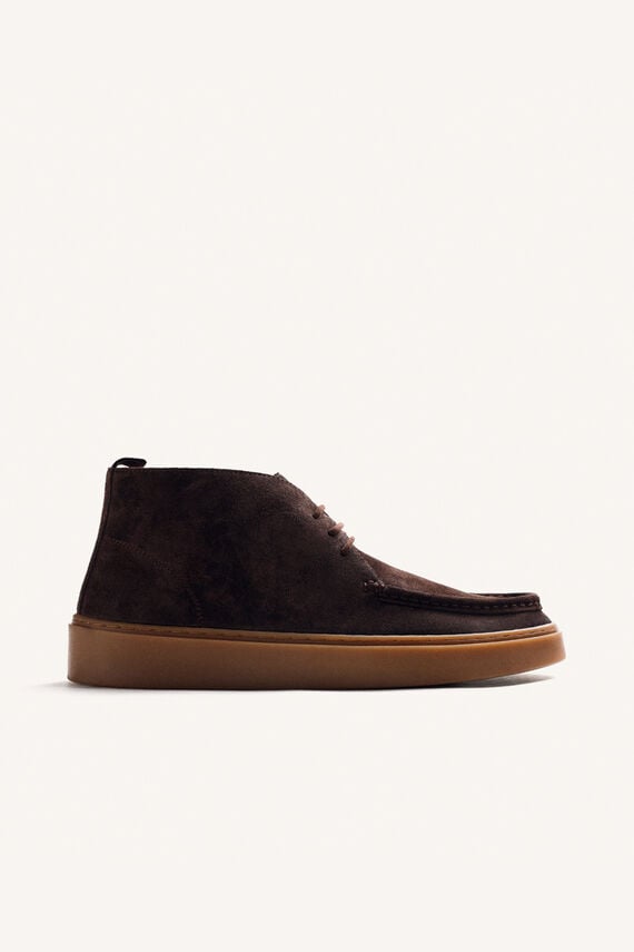 Botines wallabee piel