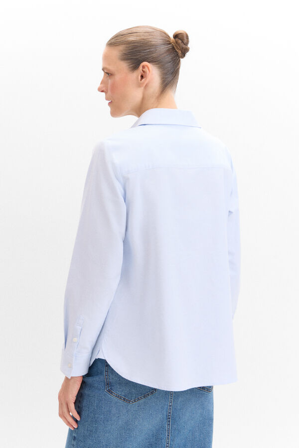 Cortefiel Sustainable COTTON SHIRT Blue