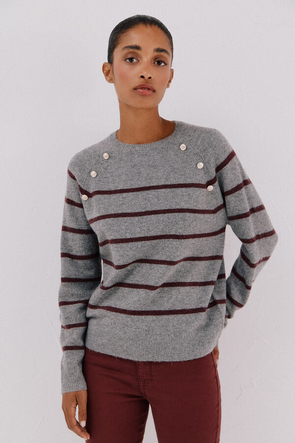 Cortefiel Jersey tacto suave Gris