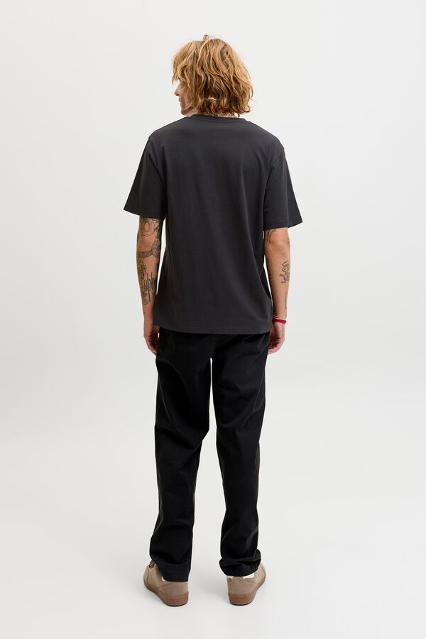 Jack & Jones Regular fit logo T-shirt Black