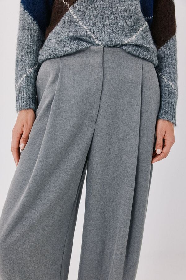 Cortefiel Dressy balloon trousers Grey