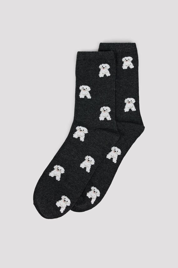Calcetines largos caniche