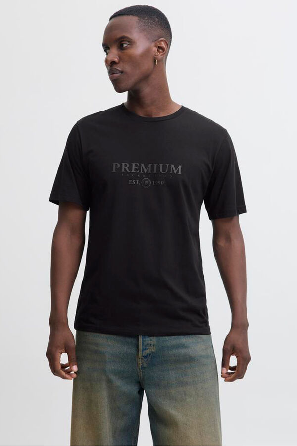 Jack & Jones T-shirt básica com logo Preto