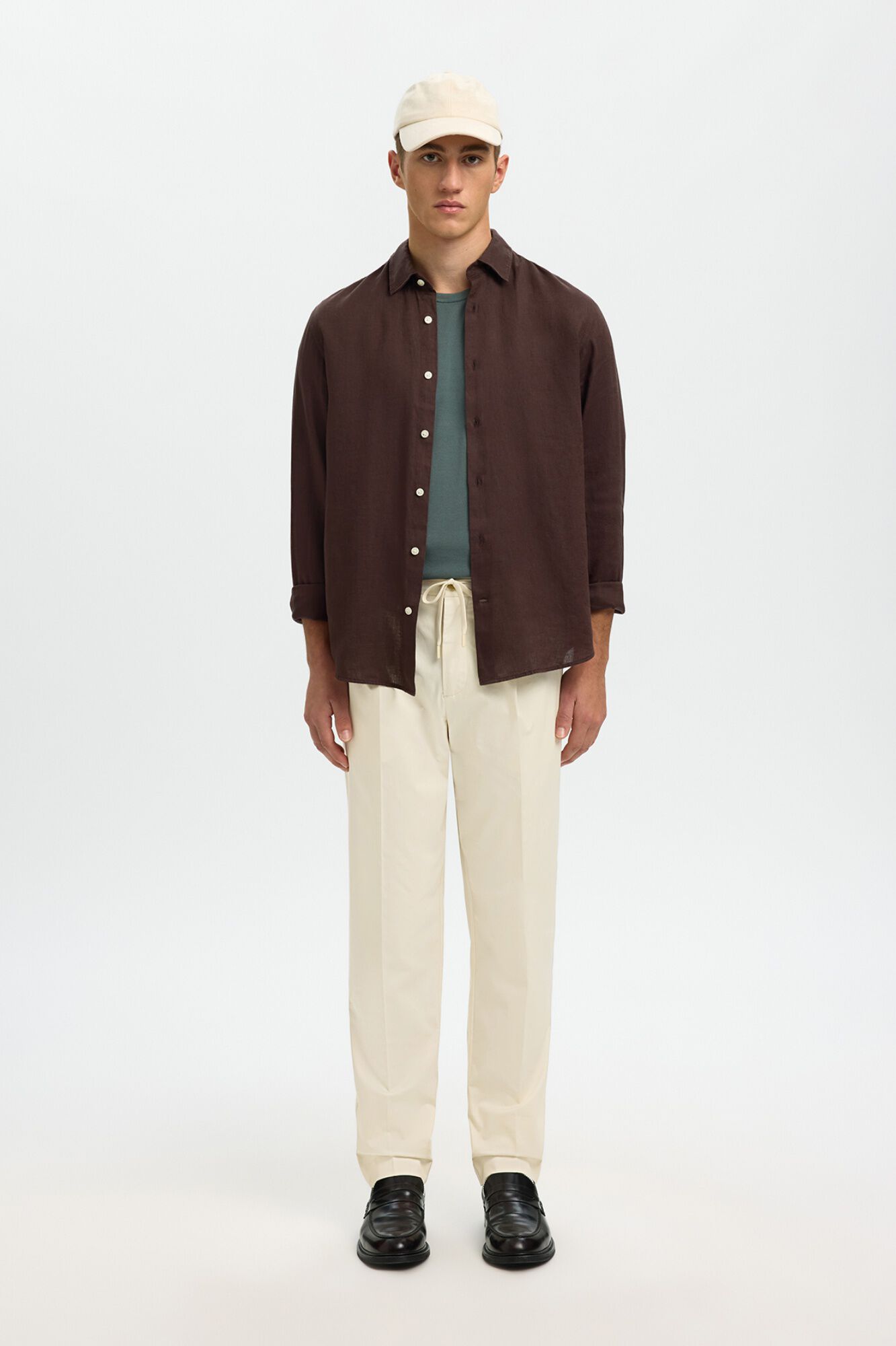 Selected Pantal&oacute;n informal con pinza