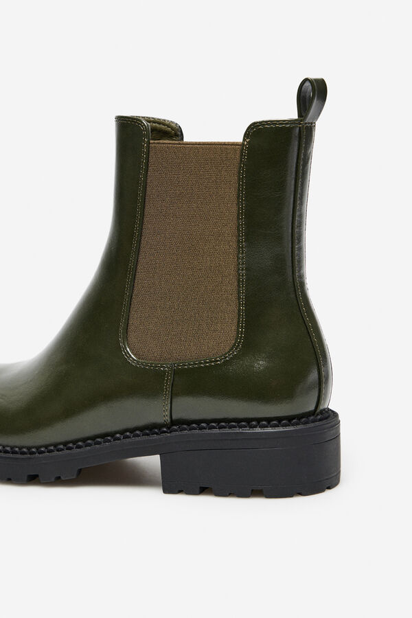 Cortefiel Track ankle boot Green