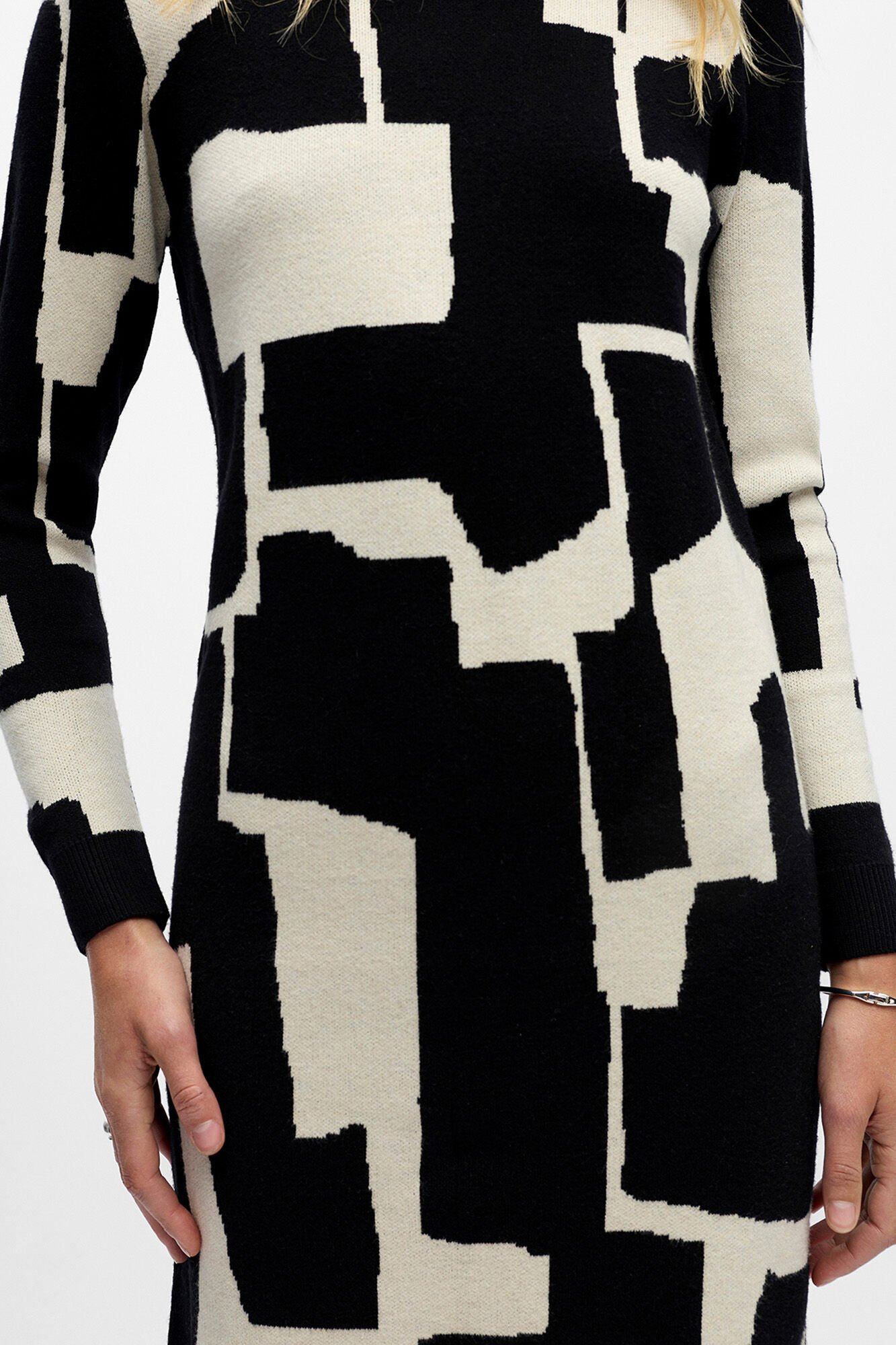 Object Vestido de malha estampado