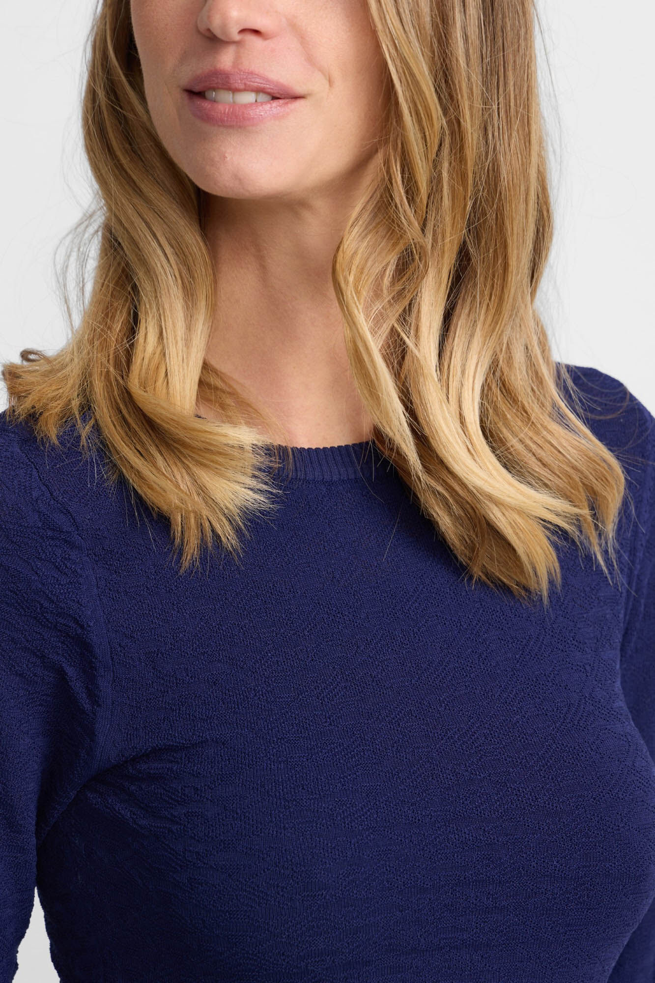 Silbon Vestido de malha espinha de peixe