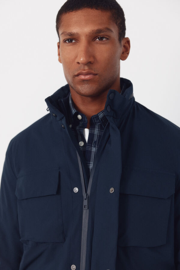 Cortefiel 4-pocket jacket with light padding Navy