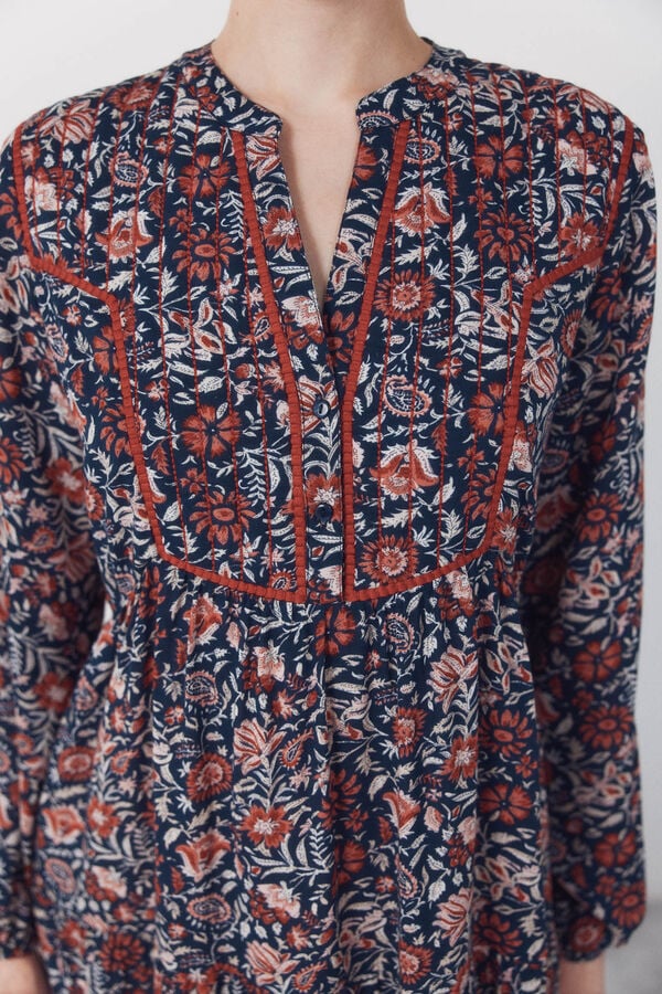 Cortefiel Fluid printed dress Multicolour