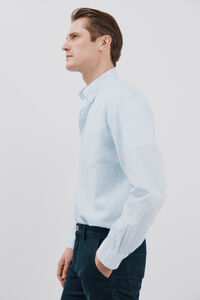 Cortefiel Striped seersucker shirt