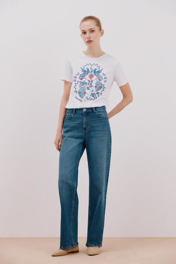 Cortefiel T-shirt estampada Multicolorido