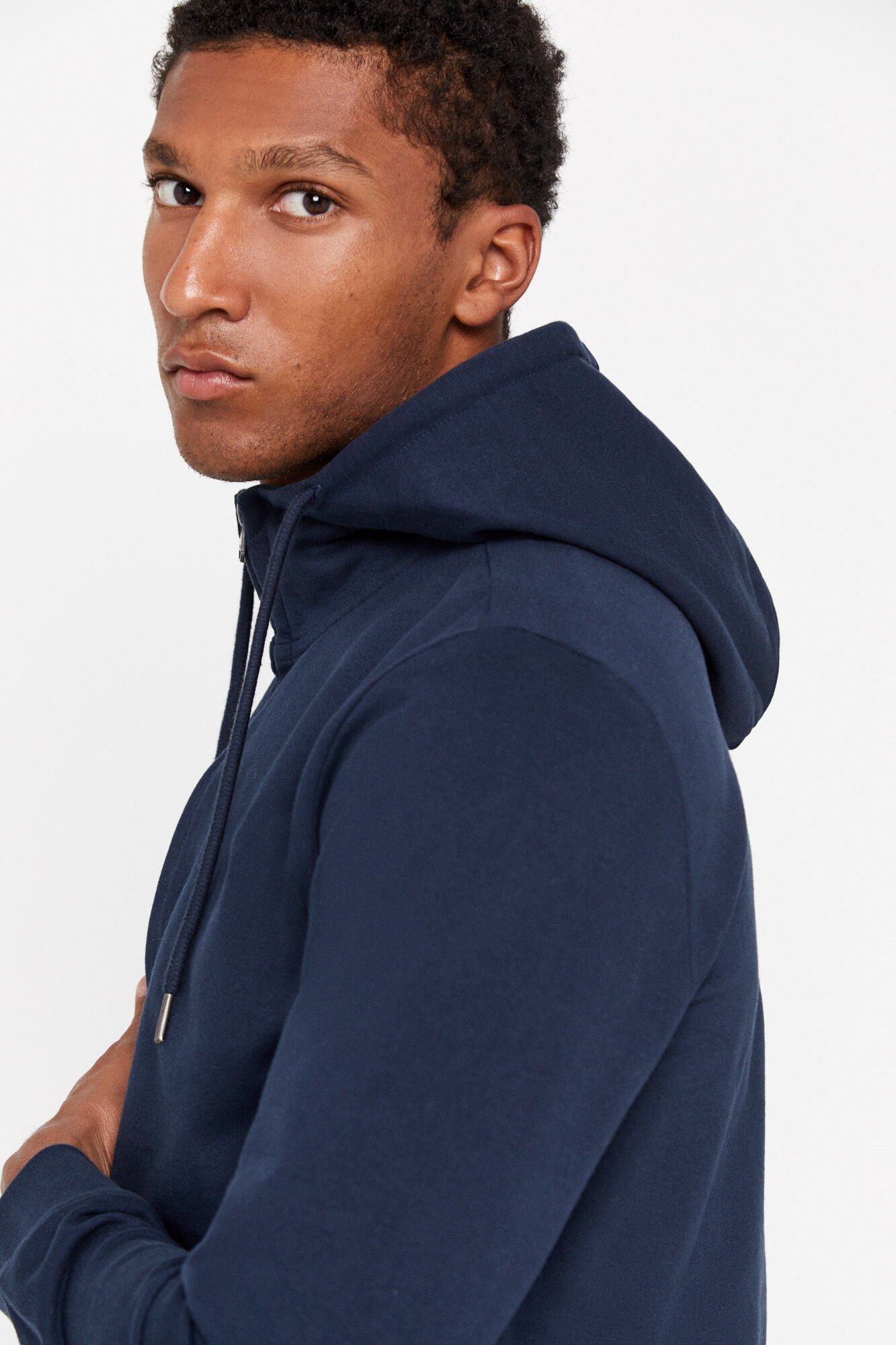 Navy hooded cardigan new arrivals