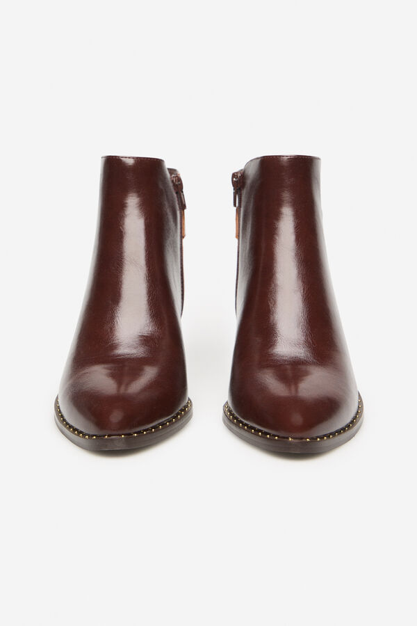 Cortefiel Low ankle boot Maroon