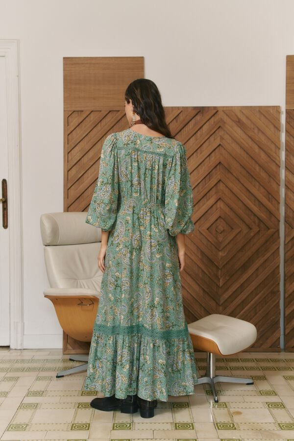 Jaase Vestido maxi Carmen Verde