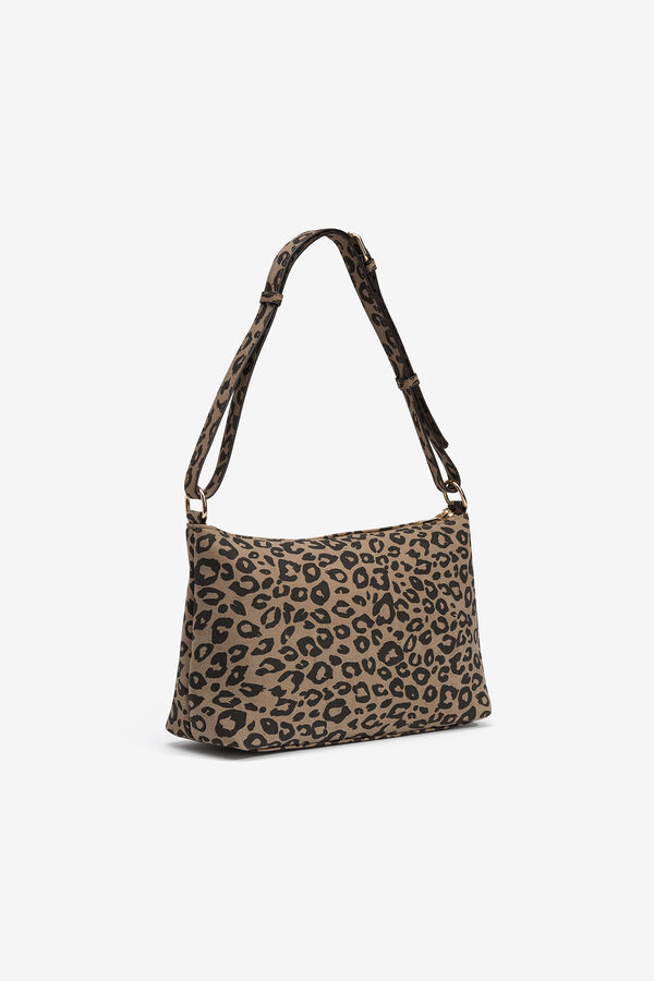 Vilanova Bolso efecto ante estampado Marrón