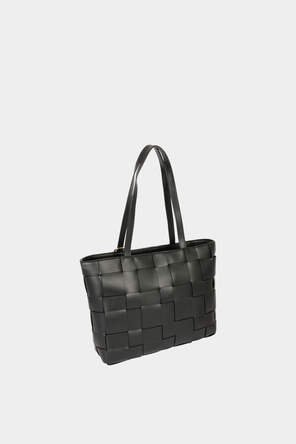 Morgan Mala tote bag entran&ccedil;ada Preto
