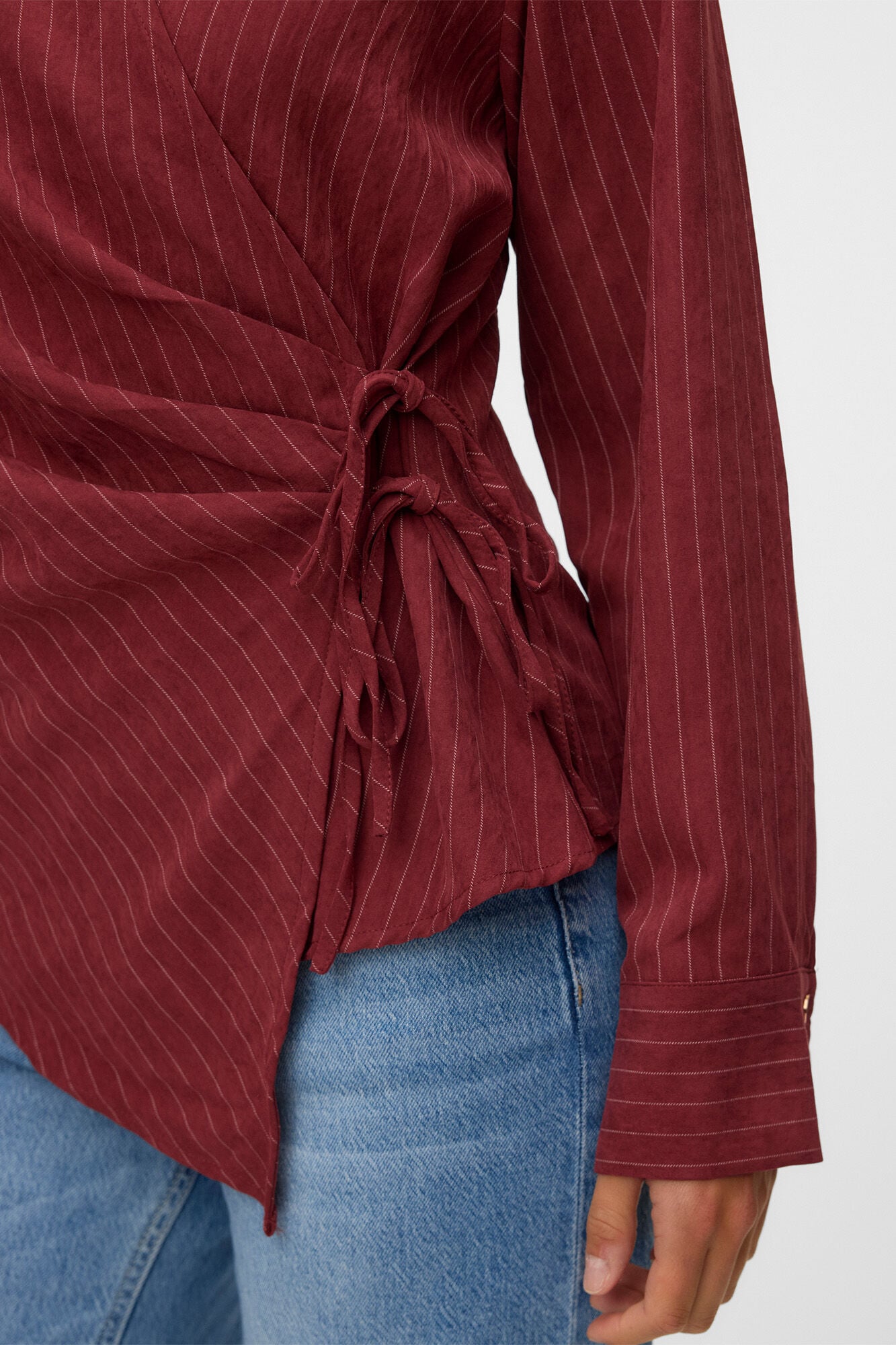 Vero Moda Camisa cruzada de riscas