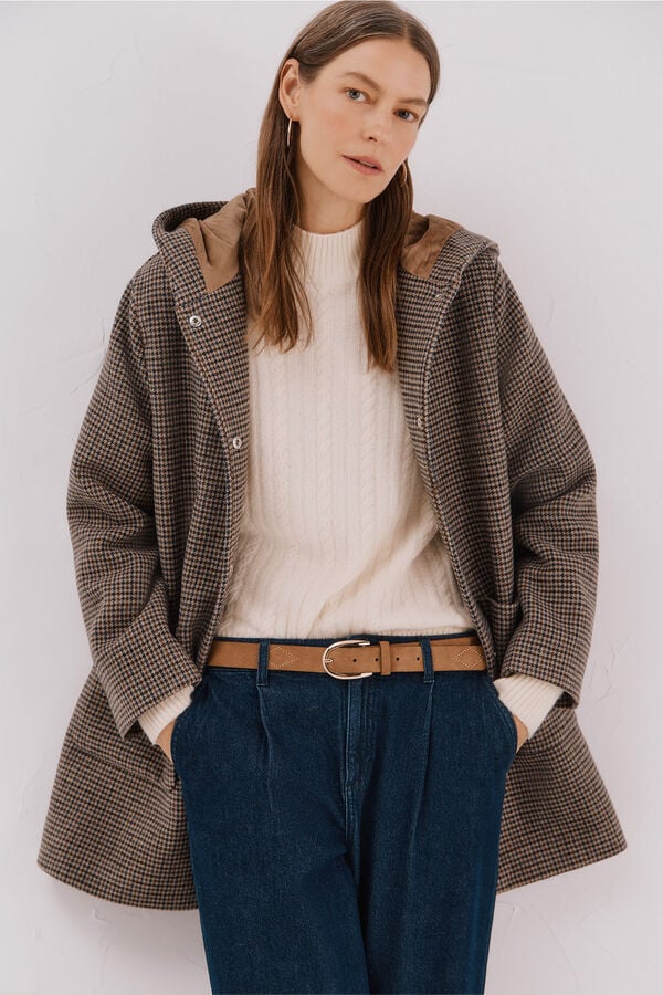 Cortefiel Hooded hood Multicolour