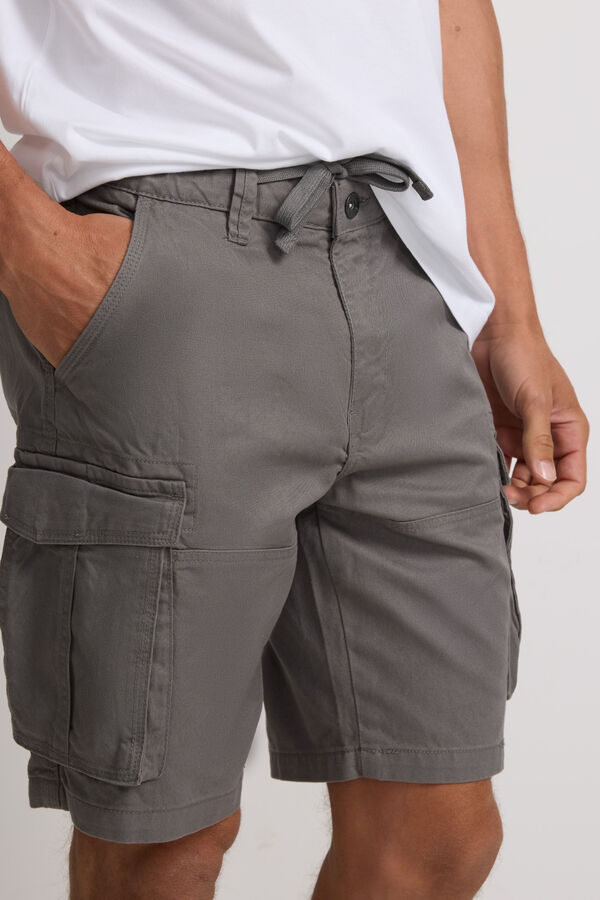 Silbon Bermudas cargo Cinzento