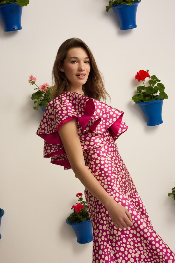 Silbon Top Event Collection estampado Roxo